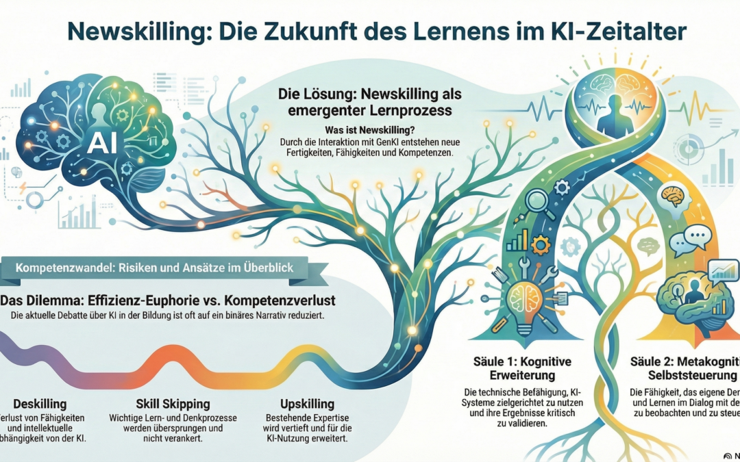 Vom Deskilling zum Newskilling mit KI: Der blinde Fleck emergenter Kompetenzverschiebungen durch generative KI